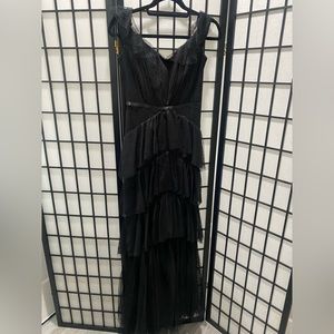 Marchesa black lace maxi dress in size 0 never worn with tags
